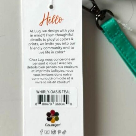 Lug Whirly RFID Wristlet Wallet Oasis Teal Green - Picture 15 of 15